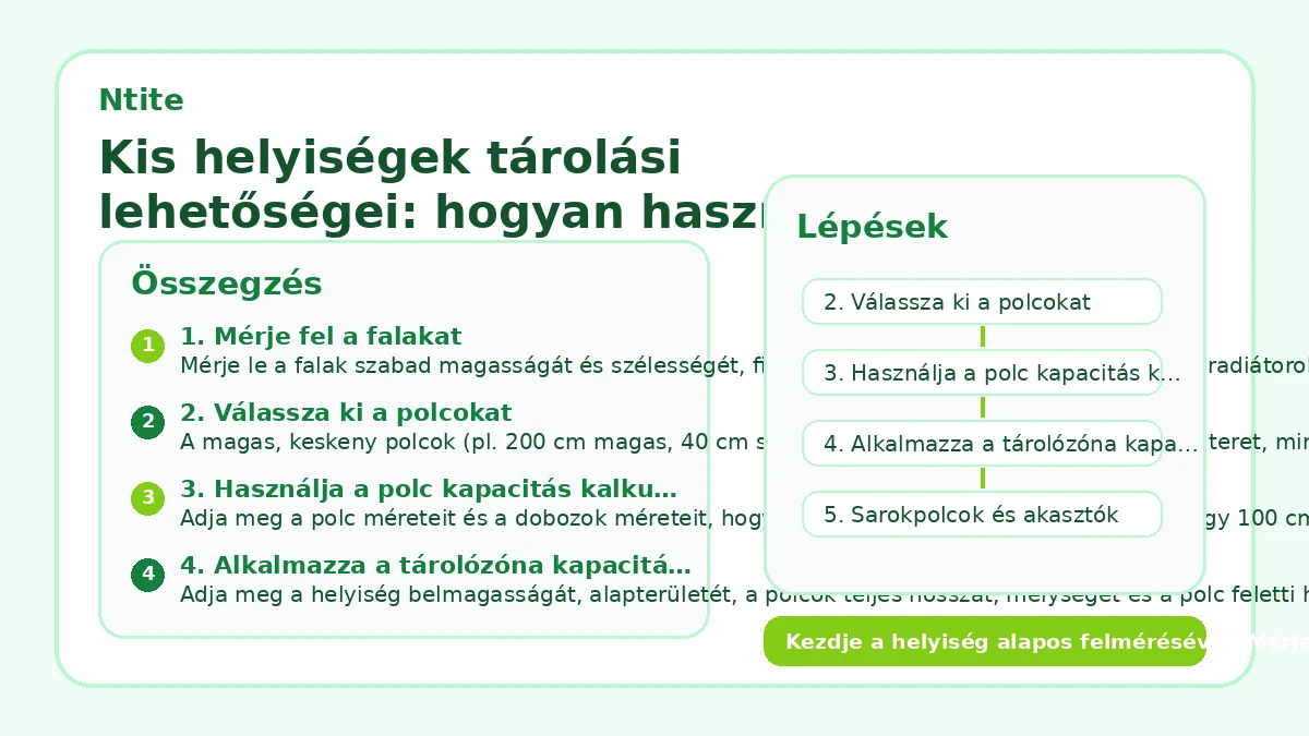 Kis helyiségek tárolási lehetőségei: hogyan használjuk ki a függőleges teret?