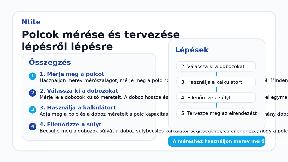 Polcok mérése és tervezése lépésről lépésre