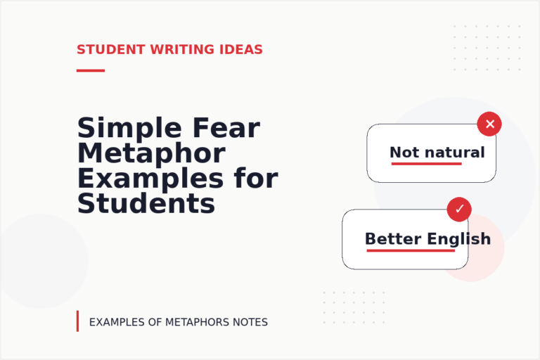 Simple Fear Metaphor Examples for Students Simple Fear Metaphor Examples for Students