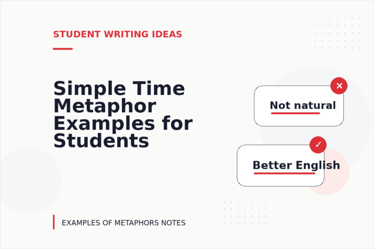 Simple Time Metaphor Examples for Students Simple Time Metaphor Examples for Students