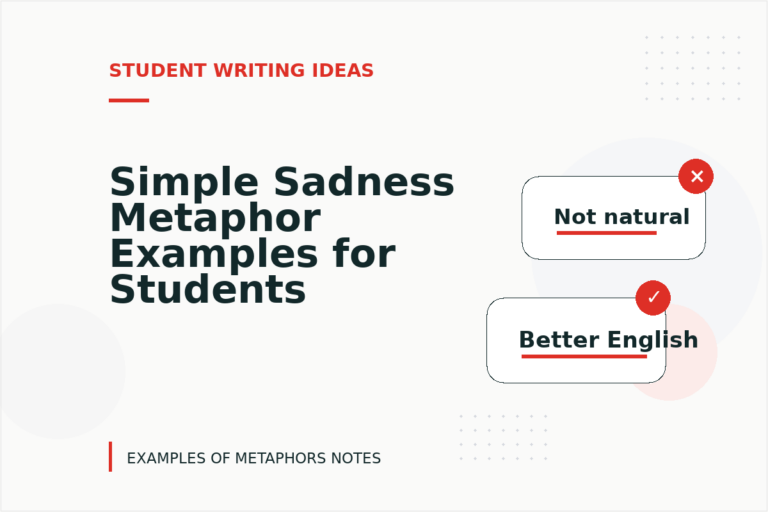 Simple Sadness Metaphor Examples for Students Simple Sadness Metaphor Examples for Students