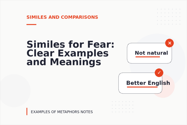 Similes for Fear: Clear Examples and Meanings Similes for Fear: Clear Examples and Meanings
